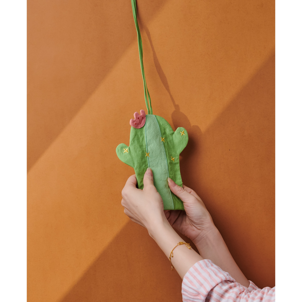 樣樣好物  仙人掌造型擦手巾 飾品布-細節圖2