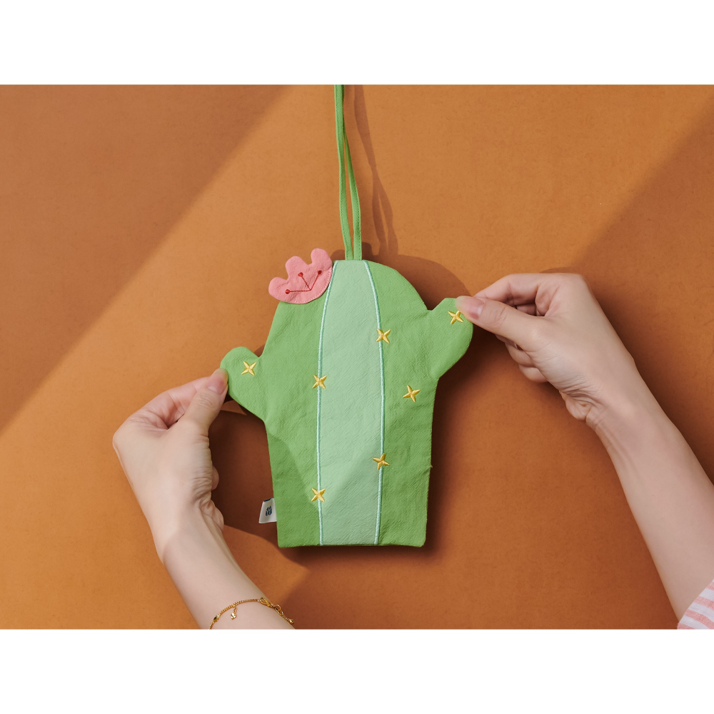 樣樣好物  仙人掌造型擦手巾 飾品布-細節圖3