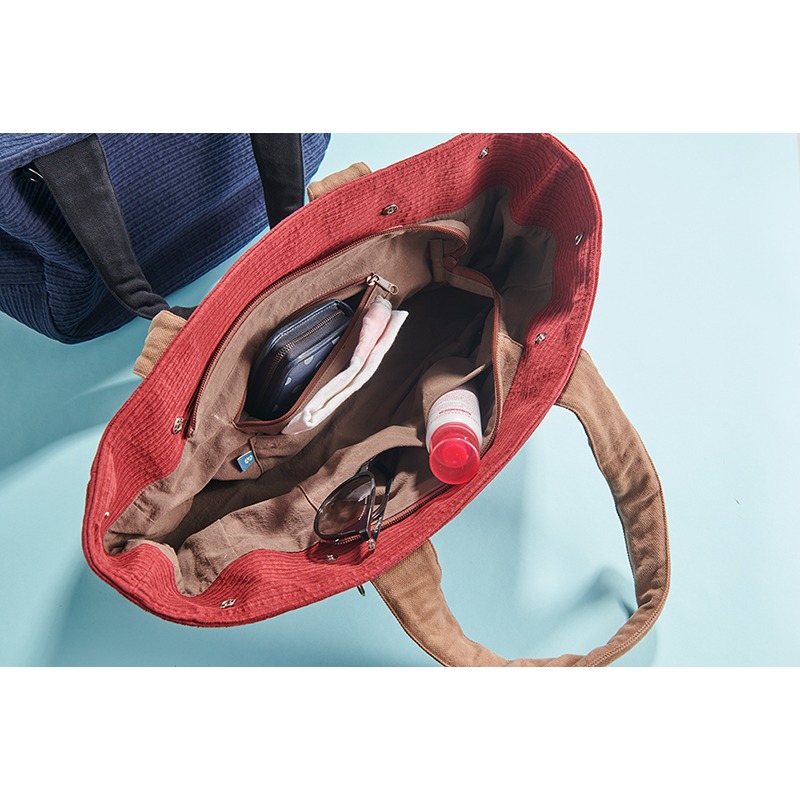 樣樣好物 2way 立體布紋提袋-細節圖2