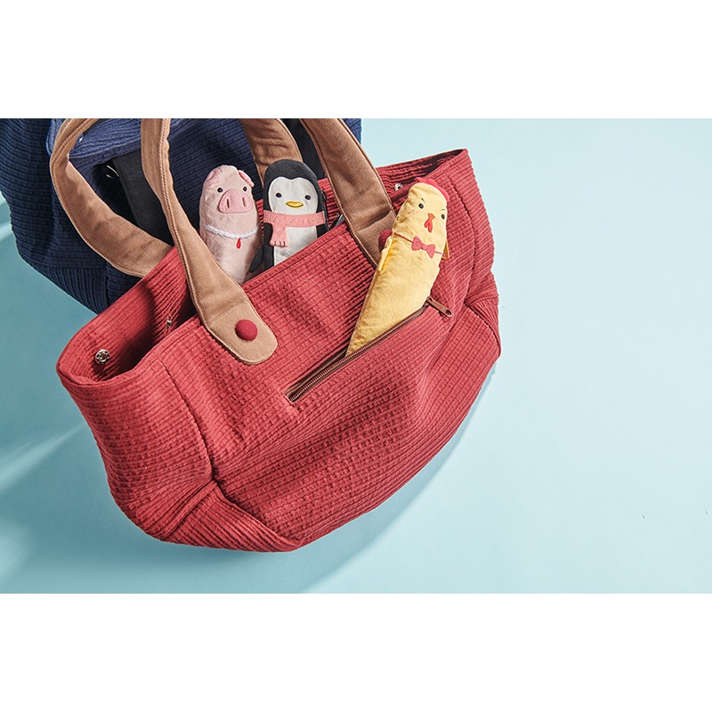 樣樣好物 2way 立體布紋提袋-細節圖5