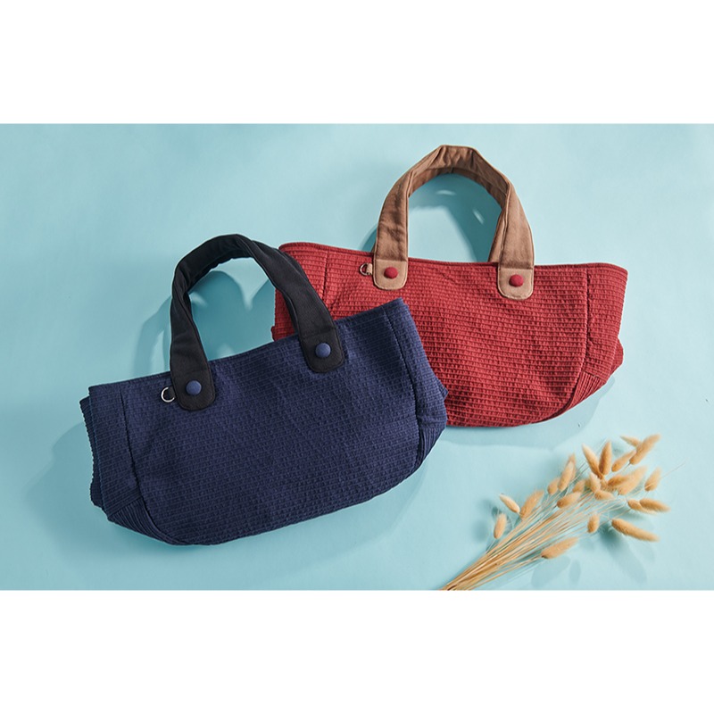 樣樣好物 2way 立體布紋提袋-細節圖7