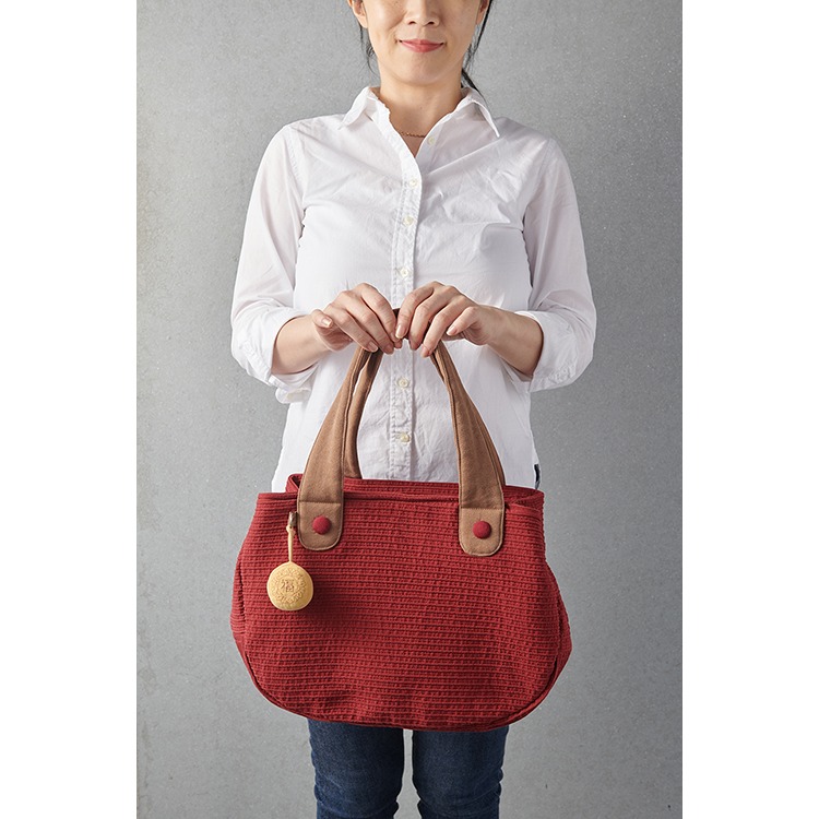 樣樣好物 2way 立體布紋提袋-細節圖11