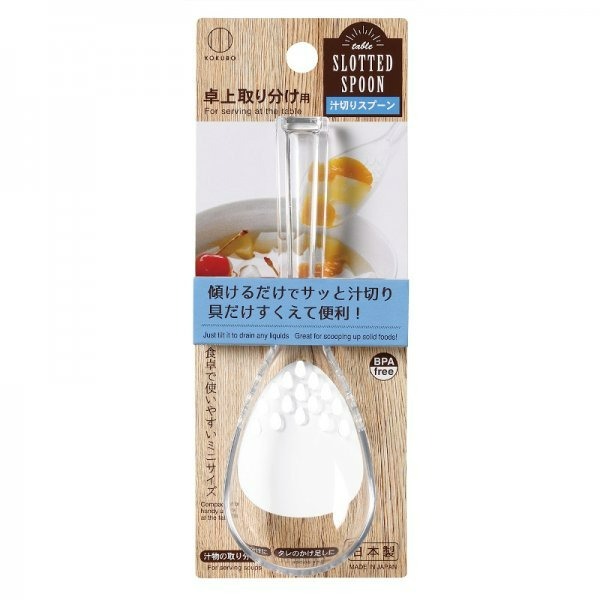 彤樂會💜【小久保】瀝水湯匙 透明 日本製 濾湯匙 調味湯匙 廚房工具 料理小物 濾汁湯匙 瀝汁匙 甜點匙 ✔️現貨-細節圖5