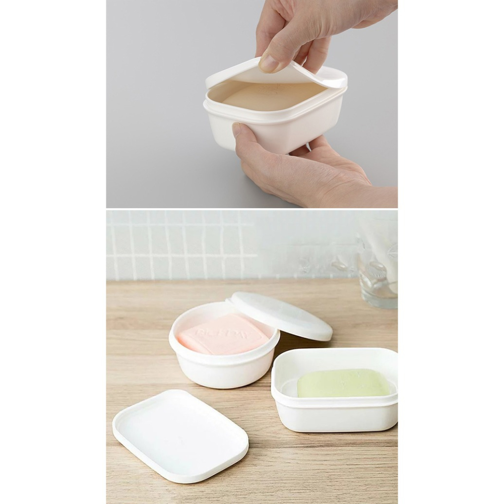 彤樂會💘【INOMATA】攜帶式香皂盒 旅行用香皂收納 旅行收納盒 外出攜帶盒 外出型肥皂盒 密封帶蓋盒 收納盒-細節圖5