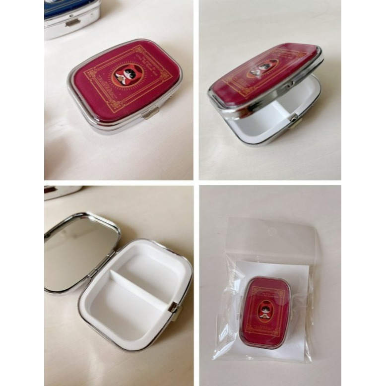 彤樂會💜【FELISSIMO】貓咪鏡子收納盒 隨身鏡 小鏡子 飾品盒 藥盒 日本製 ✔️現貨-細節圖3