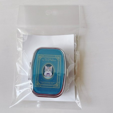 彤樂會💜【FELISSIMO】貓咪鏡子收納盒 隨身鏡 小鏡子 飾品盒 藥盒 日本製 ✔️現貨-細節圖5