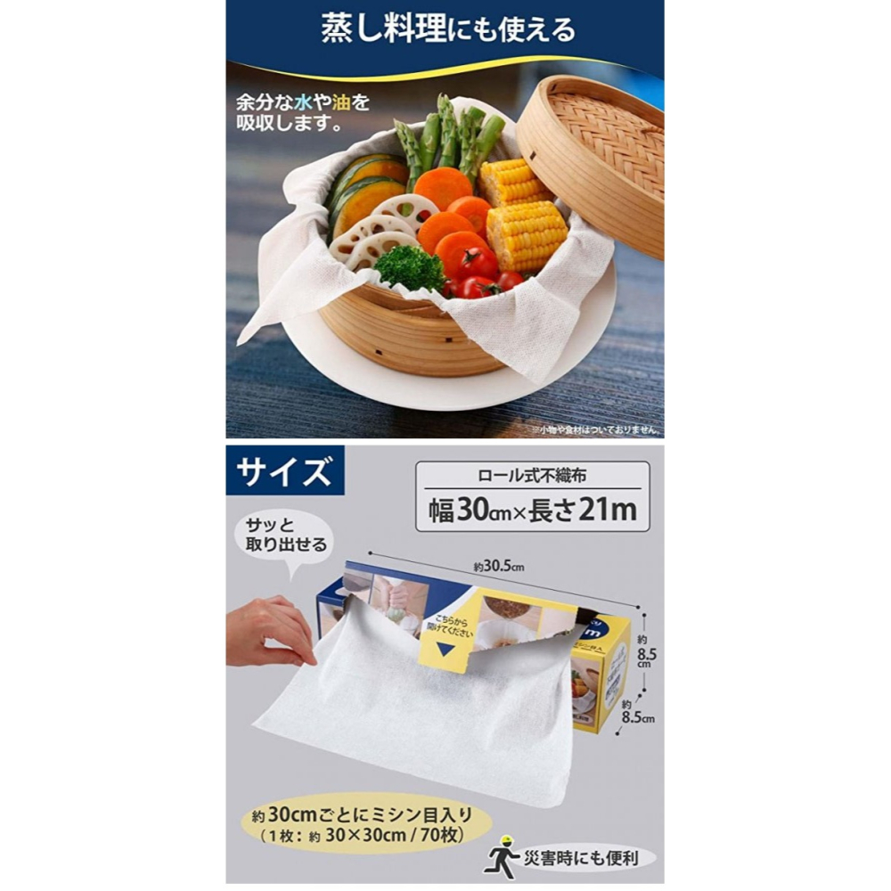 彤樂會💜【comolife】料理過濾布21m 濾布 瀝水布 豆漿過濾 蒸籠布 廚房用品 可裁切 料理抹布 雜質過濾布-細節圖3
