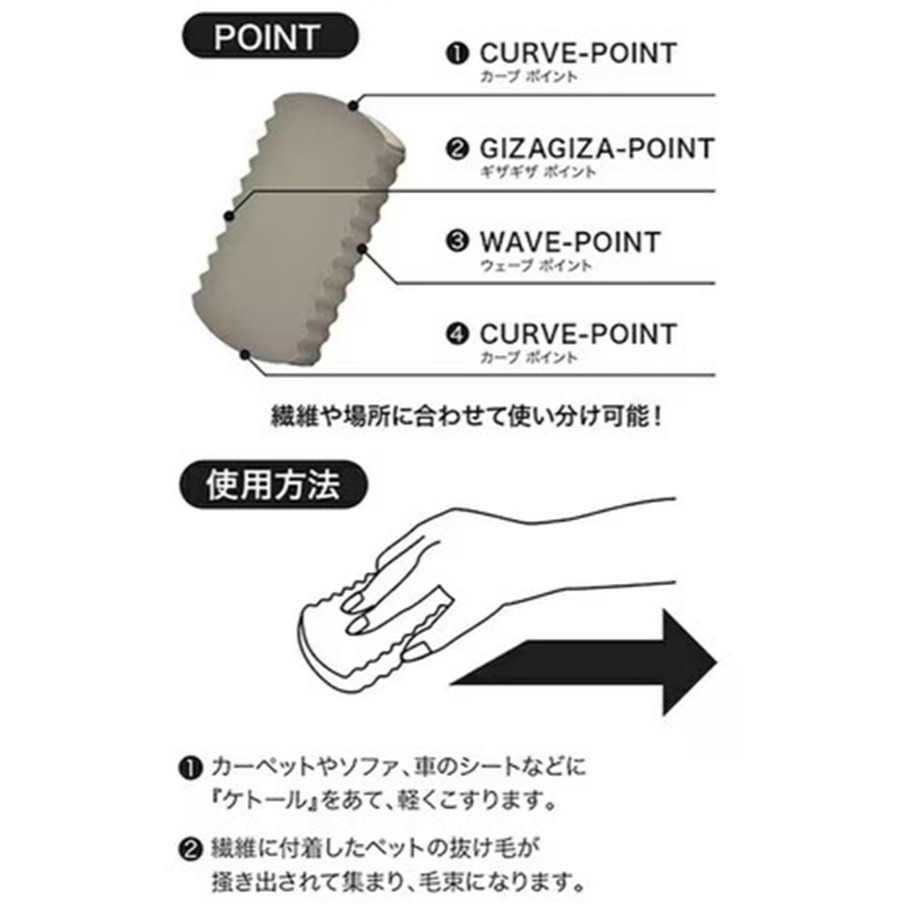 彤樂會💜【CB JAPAN】寵物除毛海綿2入組 除毛海綿 寵物毛清潔 地毯除毛 沙發除毛 清潔海綿 除毛磚-細節圖3