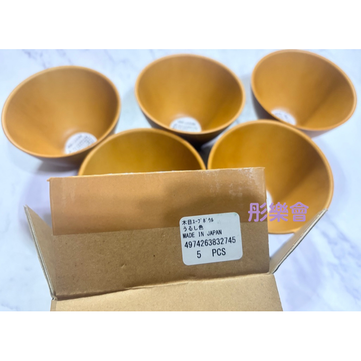 彤樂會💜【SUNLIFE】木紋湯碗300ml｜日式碗 湯碗 飯碗 餐具 木紋餐具 可微波 可洗碗機 日本製-細節圖6
