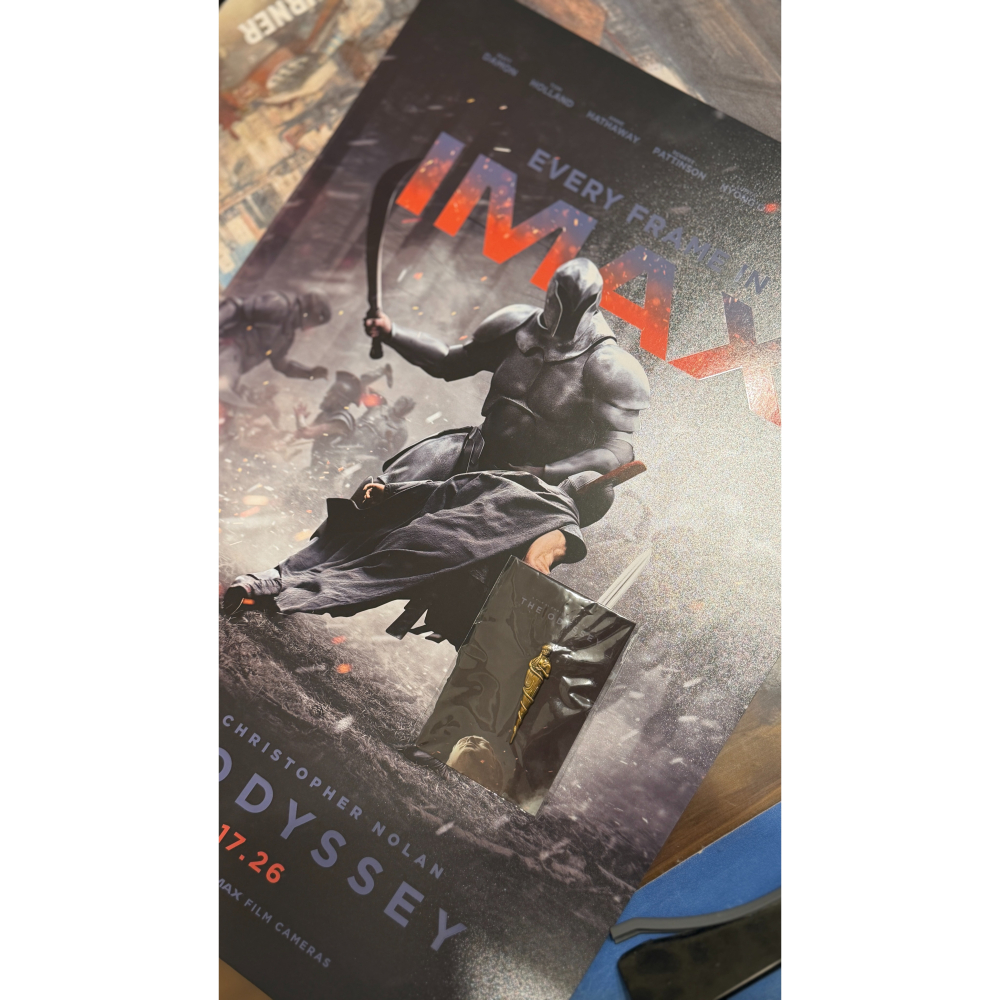 【奧德賽】電影首場特典 IMAX海報 女神胸章一組-細節圖4