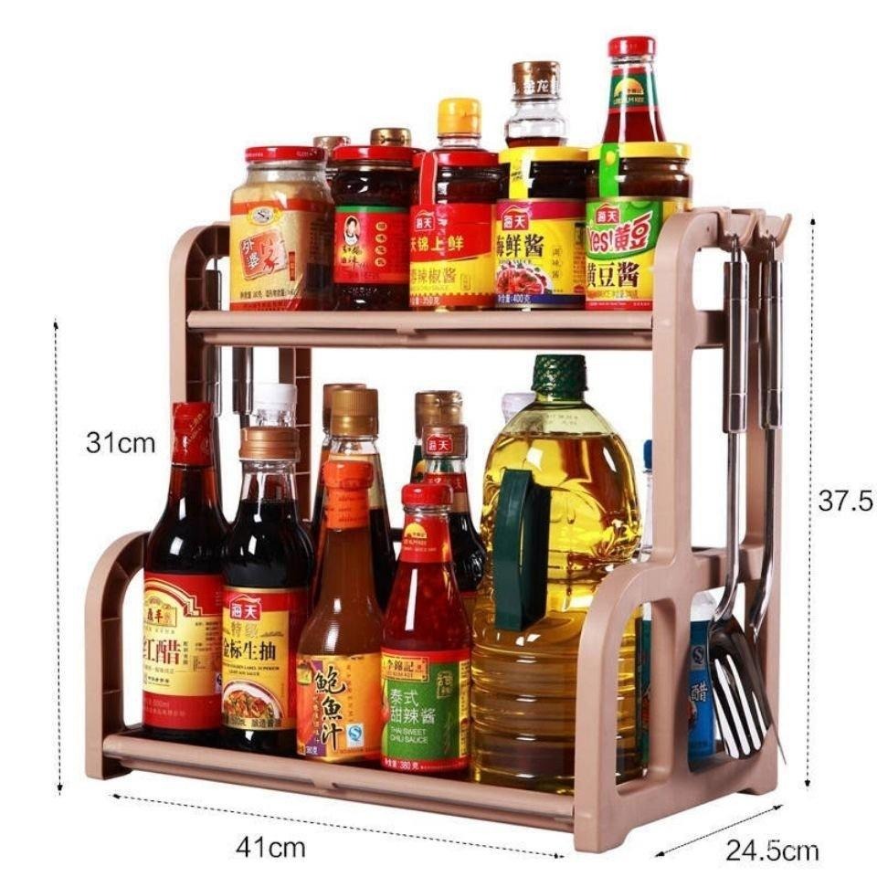 【現貨+發票】廚房置物架 調味料置物架 廚房收納架 調味料收納 浴室置物架 置物架 收納架 廚房架-細節圖4