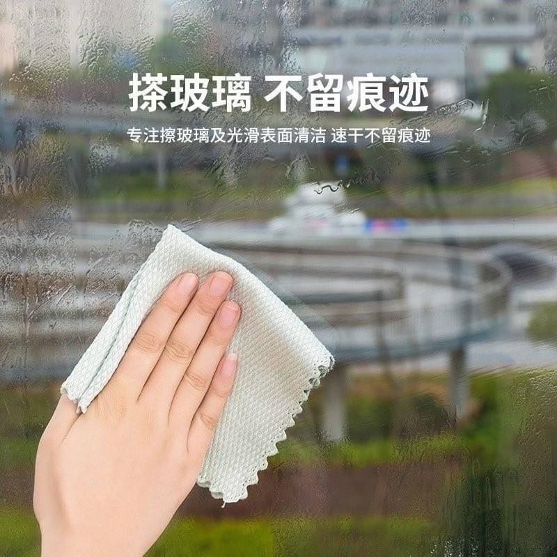 魚鱗紋抹布 魚鱗格抹布 魚鱗抹布 菱格水無痕抹布 無水痕鱗格布 魚鱗格無水痕布 抹布 百潔布-細節圖2