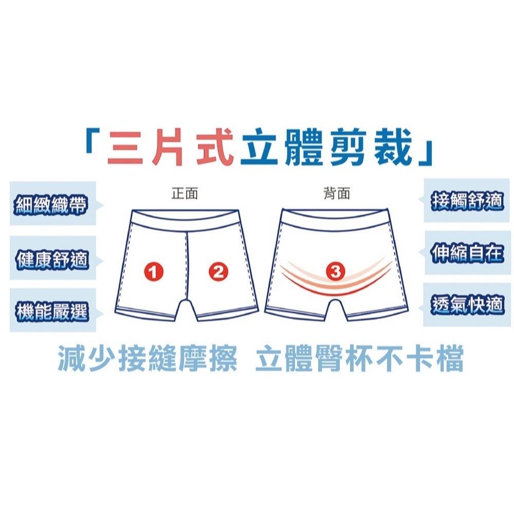 現貨不用等 男士冰絲條紋明根平口內褲(花色隨機出貨)-細節圖2