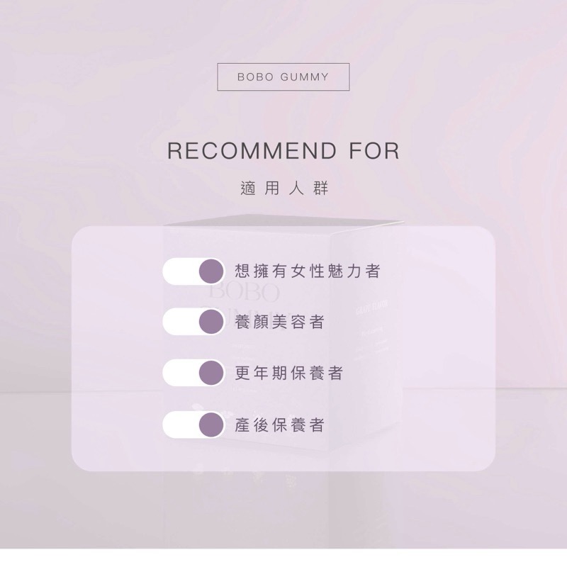 日喬恩 BOBO波波軟糖💜白高顆萃取物 完美V型 更年期、產後保養 耗時1年改良咀嚼型吸收更有感 葡萄口味🍇-細節圖2