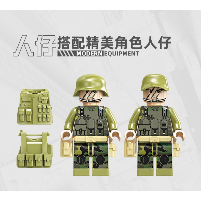 KY84136 軍事系列 現代裝備 虎式攻擊直升機 武裝直升機 戰鬥直升機 拼裝積木-細節圖2