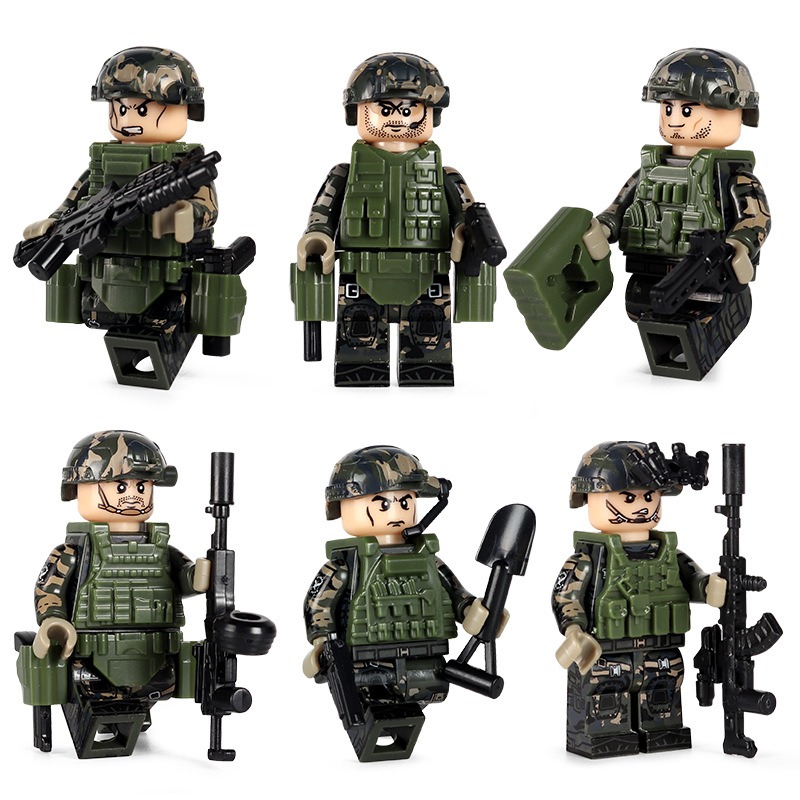 托比獅TBS95-00 軍事系列 FBI聯邦調查局 SWAT 積木人偶-細節圖4