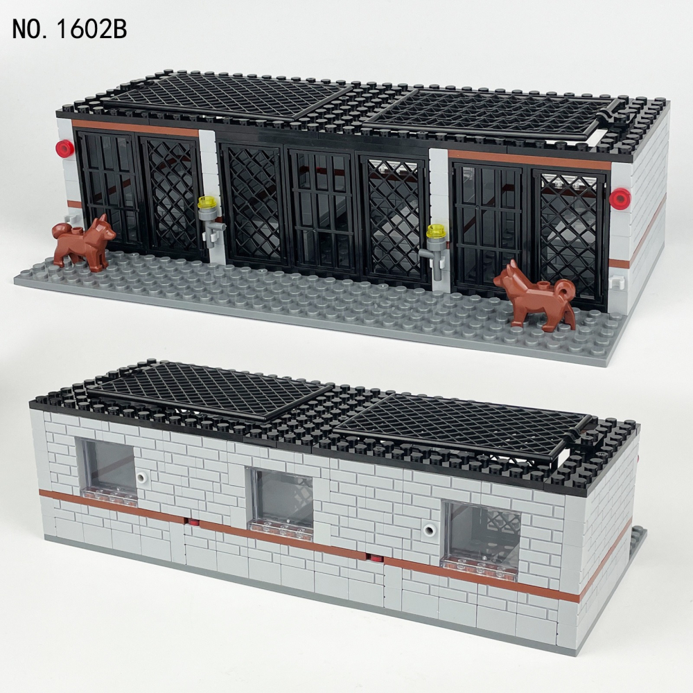 1602B 警察系列 MOC創意 不包含人偶 軍警監獄 蠍子洞監獄 袋裝積木-細節圖2