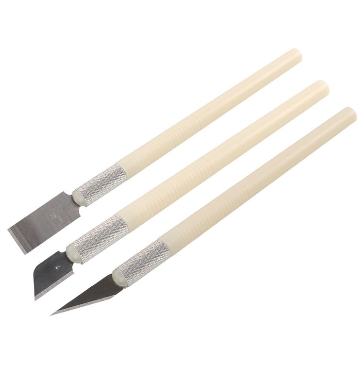 a20【創意3D列印】模型手工刀雕刻刀打磨鋁合金工具手辦修邊刀刮刀套裝-細節圖3