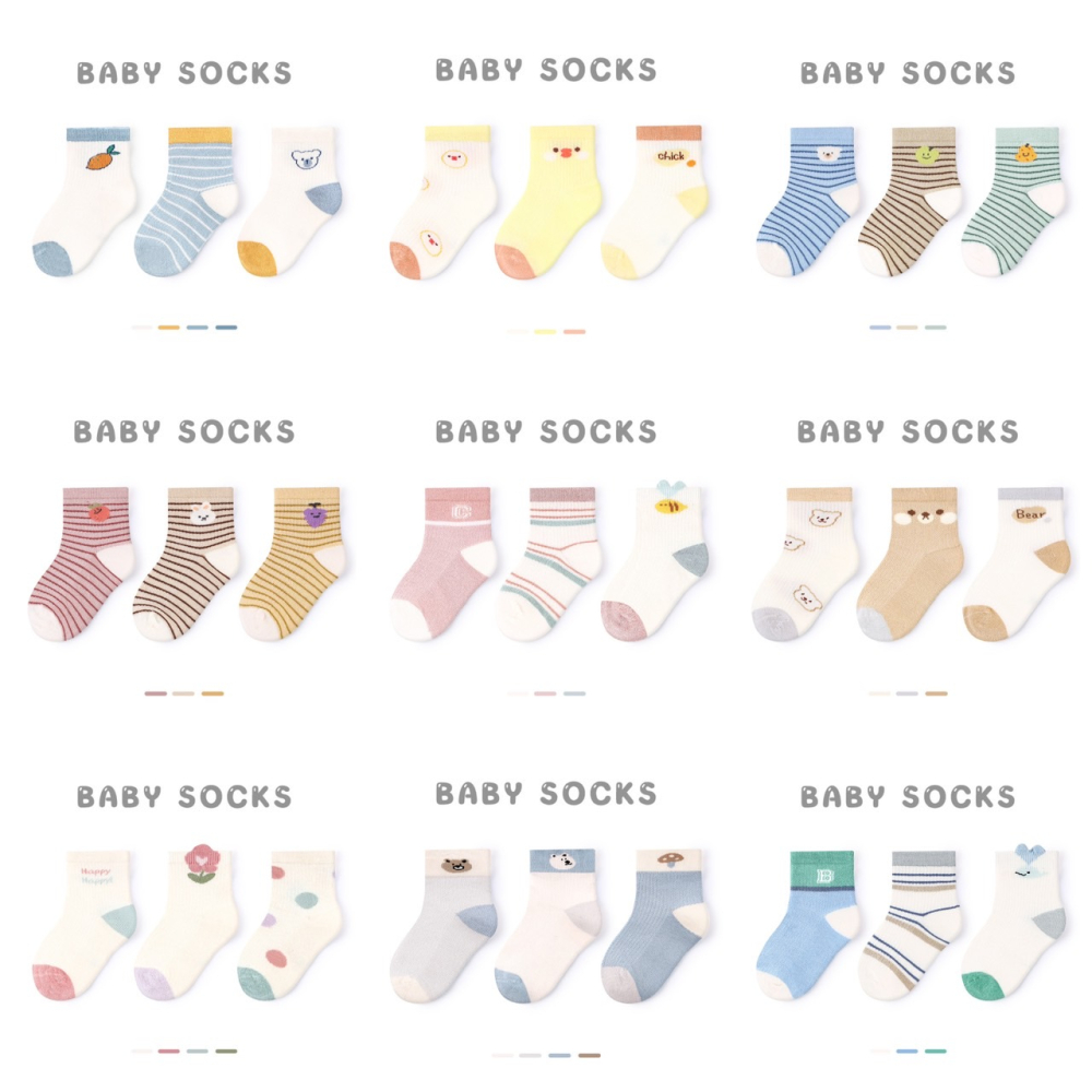 現貨 寶寶 嬰兒 三入組  襪子-細節圖2