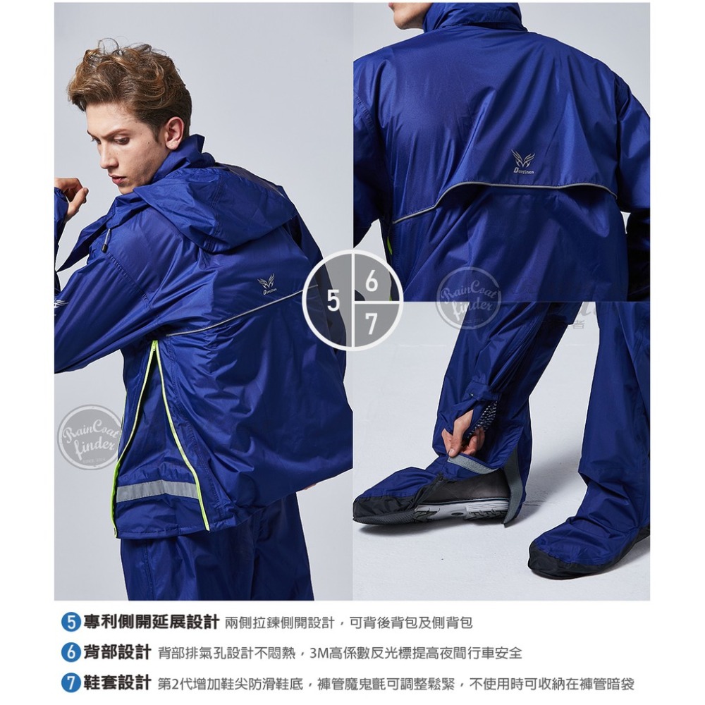 【RCF-雨衣探索者】東伸-手套/鞋套/包包全防型多功能2代無敵防風雨衣-細節圖6