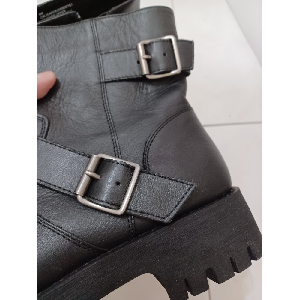 美國Steven  Madden 真牛皮全新短靴-細節圖2