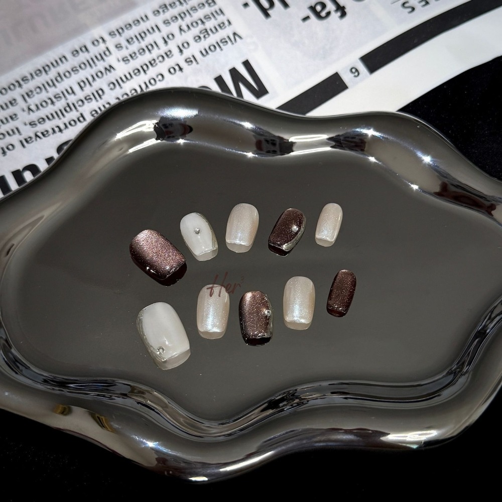 Her ³［高級感秋冬］N0007裸色珠光白(可訂製)-細節圖2