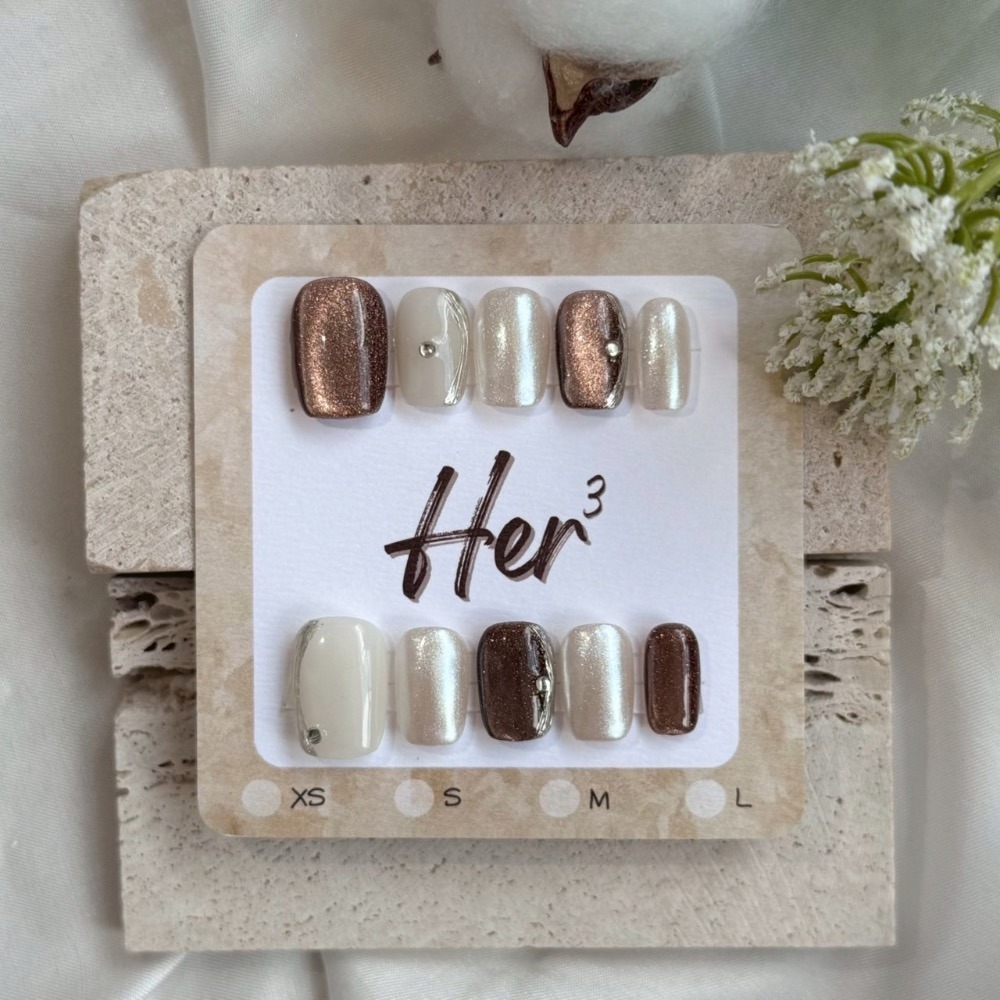 Her ³［高級感秋冬］N0007裸色珠光白(可訂製)-細節圖3