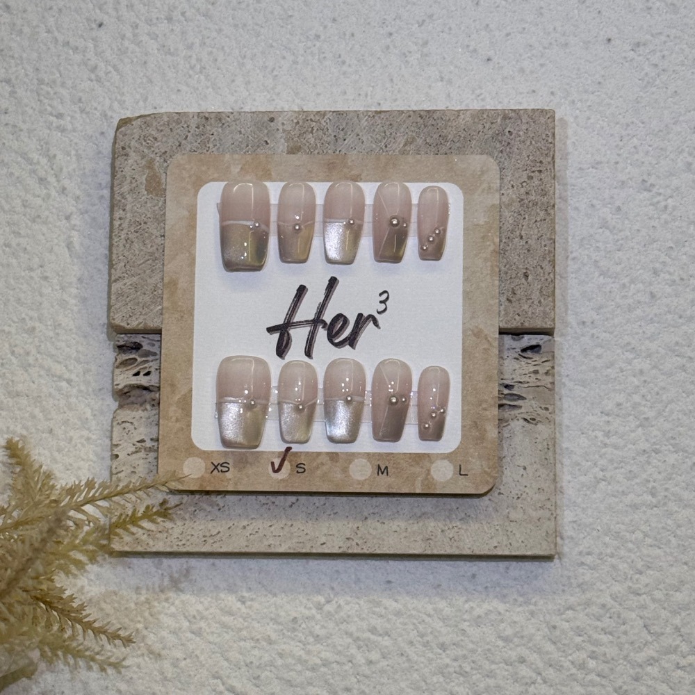 Her ³［浮光鯰華］N0026裸色珍珠裸色穿戴甲-細節圖7