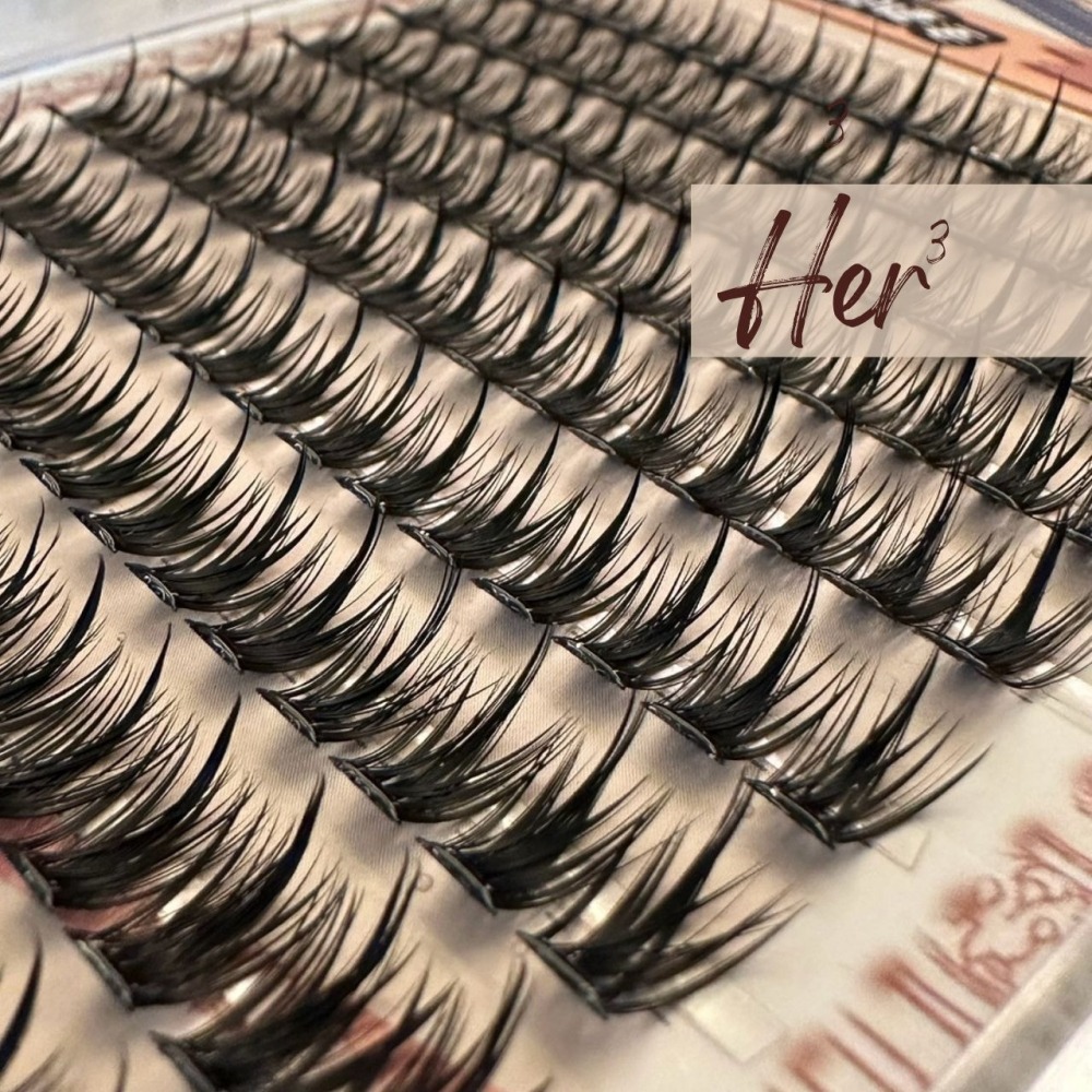 Her ³［免膠款］E0006甜酷辣妹麥穗款極黏超大容量自然濃密捲翹-細節圖2