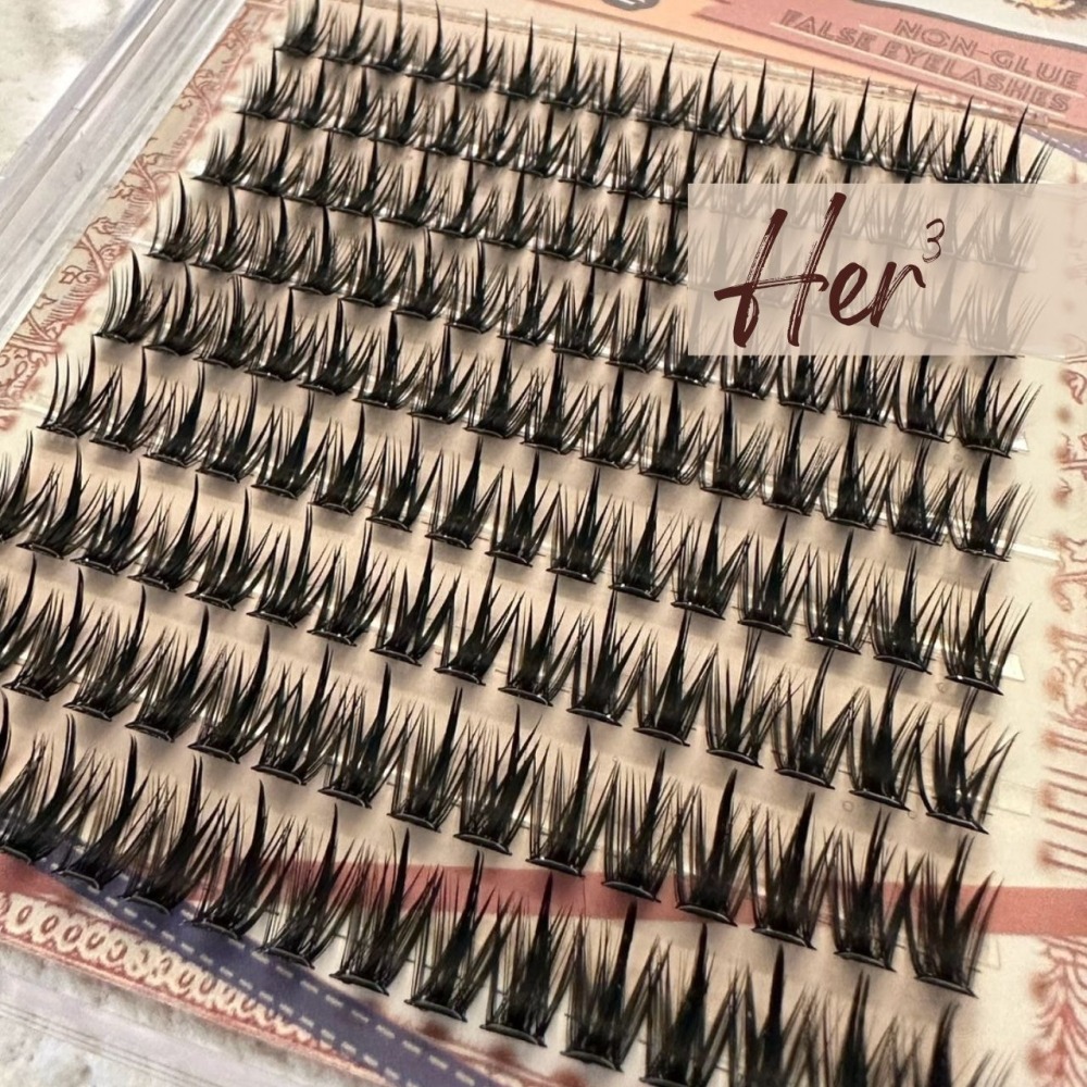 Her ³［免膠款］E0006甜酷辣妹麥穗款極黏超大容量自然濃密捲翹-細節圖3