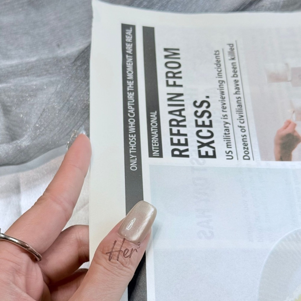 Her ³［貓眼閃鑽］N0034顯白高級穿戴甲(可訂製)-細節圖4