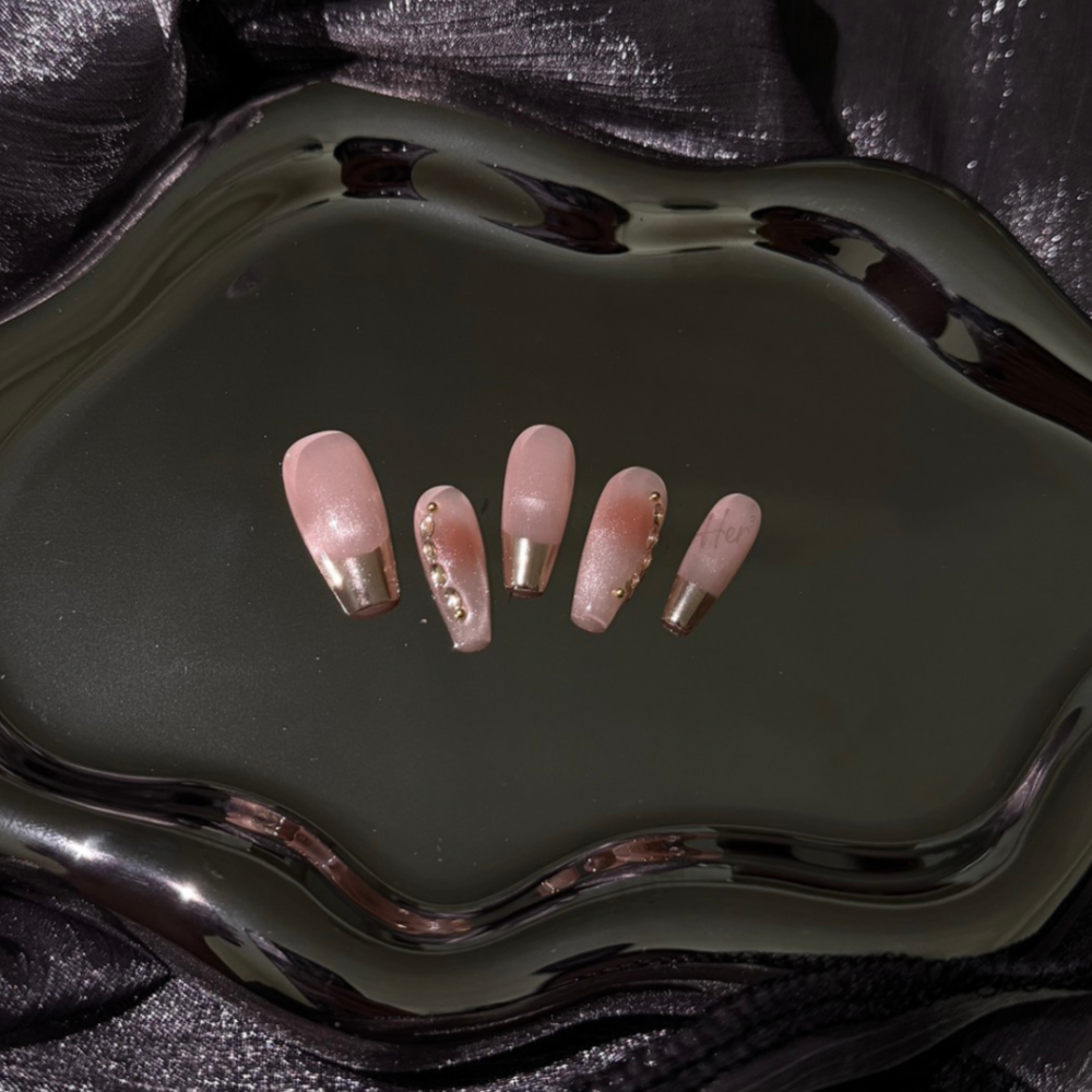 Her ³［金屬法式］N0041貓眼穿戴甲-細節圖2