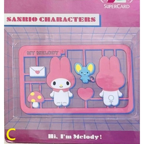 三麗鷗 模型 SuperCard悠遊卡 HELLO KITTY、酷洛米、美樂蒂、布丁狗、酷企鵝、大耳狗、帕洽狗、魚人漢頓-細節圖3
