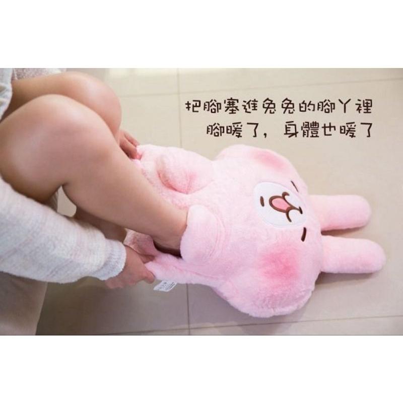 7-11 卡娜赫拉的小動物 暖腳套 P助 粉紅兔兔 兩款合售 P助底部有黃痕 不介意者再下標-細節圖5