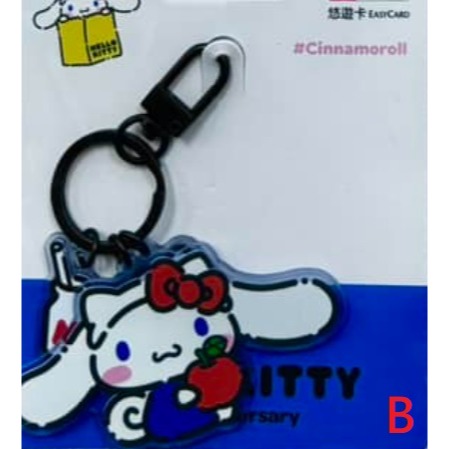 HELLO KITTY 50th 造型 悠遊卡 KITTY裝布丁狗、KITTY裝大耳狗 兩款可挑 三麗鷗-細節圖2