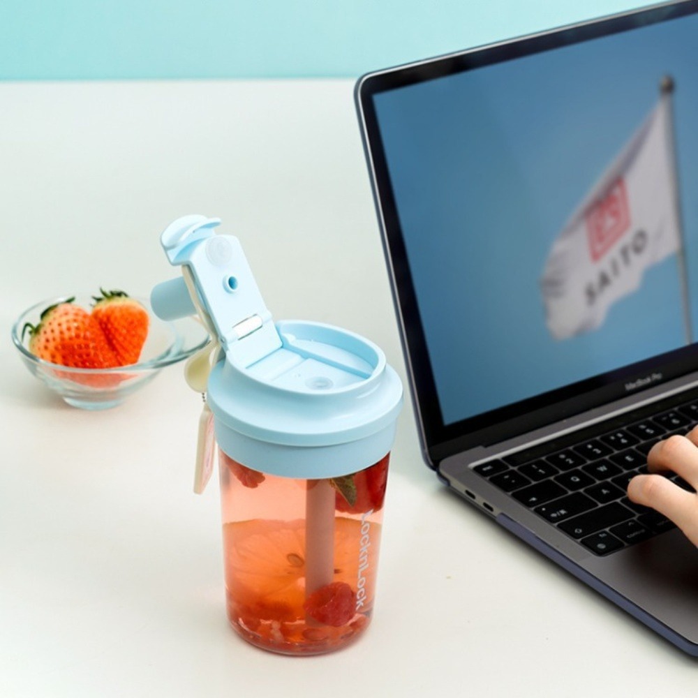 樂扣奶芙杯 兩用杯蓋 Tritan母嬰材質 樂扣吸管杯 樂扣隨行杯 樂扣環保杯 隨行杯 環保杯 【春氛小舖】-細節圖3