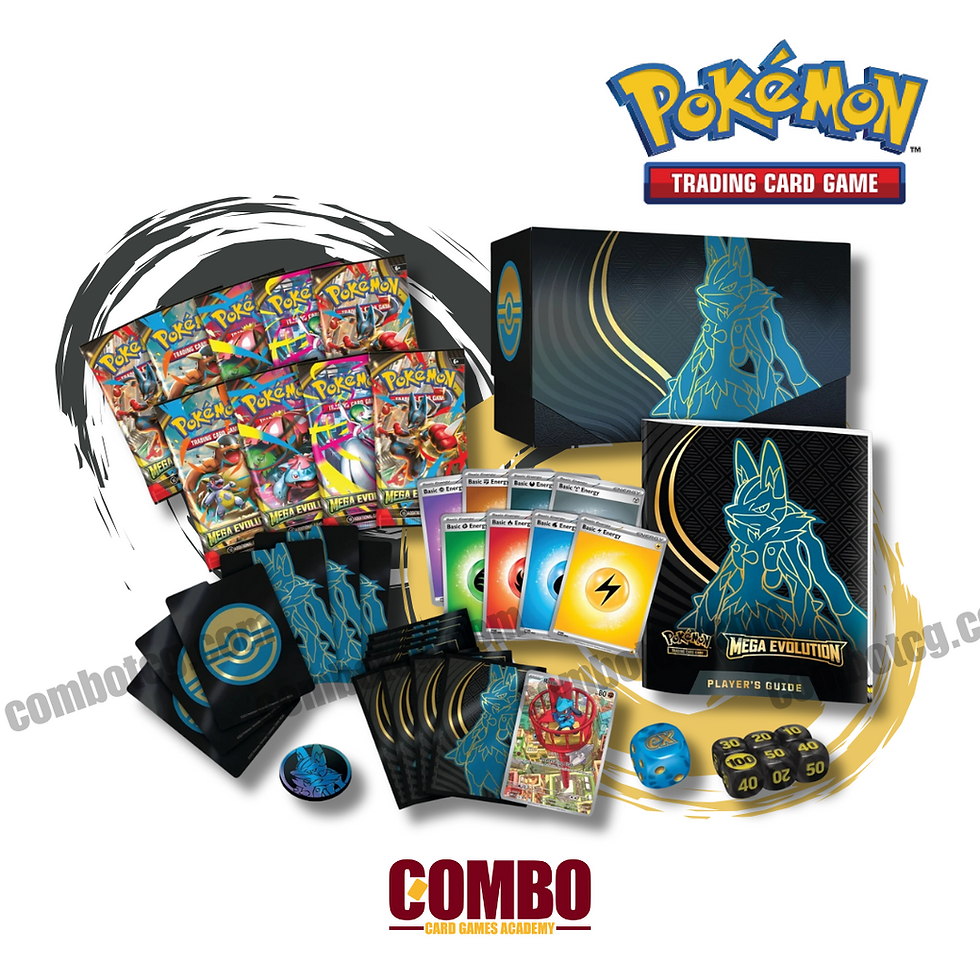 美版ptcg Pokemon mega evolution ETB 寶可夢卡超級進化系列 路卡利歐版本-細節圖4