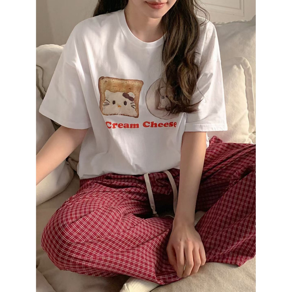 🇰🇷Oneéul映日🇰🇷韓國女裝🌿新款預購🌿奶油起司寬鬆純棉T🌿正韓🌿韓國製造🌿-細節圖3
