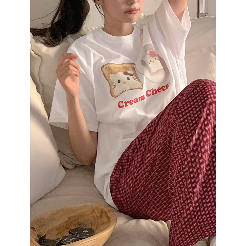 🇰🇷Oneéul映日🇰🇷韓國女裝🌿新款預購🌿奶油起司寬鬆純棉T🌿正韓🌿韓國製造🌿-細節圖5