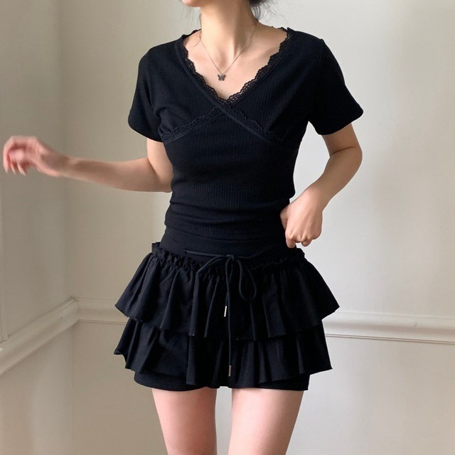 🇰🇷Onéul映日🇰🇷韓國女裝質感選品🌿秋冬新品🌿預購+現貨🌿蛋糕澎澎迷你褲裙#韓國製造#正韓-細節圖3