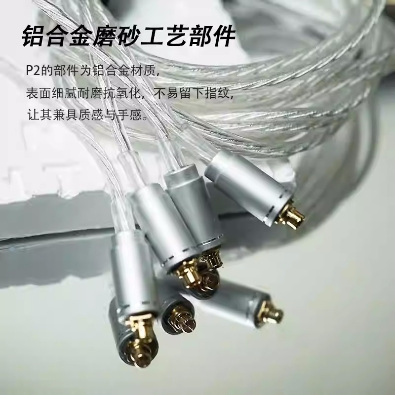 【微音耳機】BGVP P2 TYPE C插頭、mic、無氧銅鍍銀解碼耳機線 MMCX/0.78-細節圖4