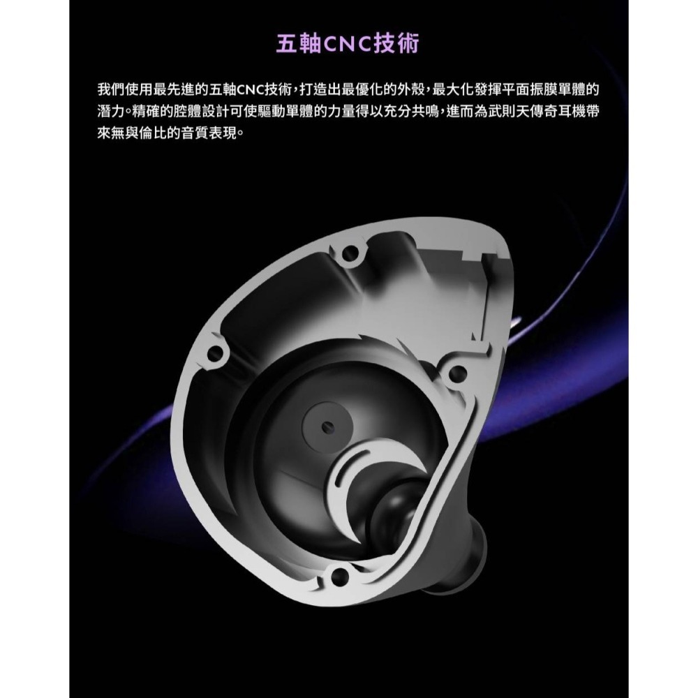 【微音耳機】唐族 TangZu 武則天傳奇  ZETIAN WU The Legend雙平板單元入耳式耳機-細節圖5