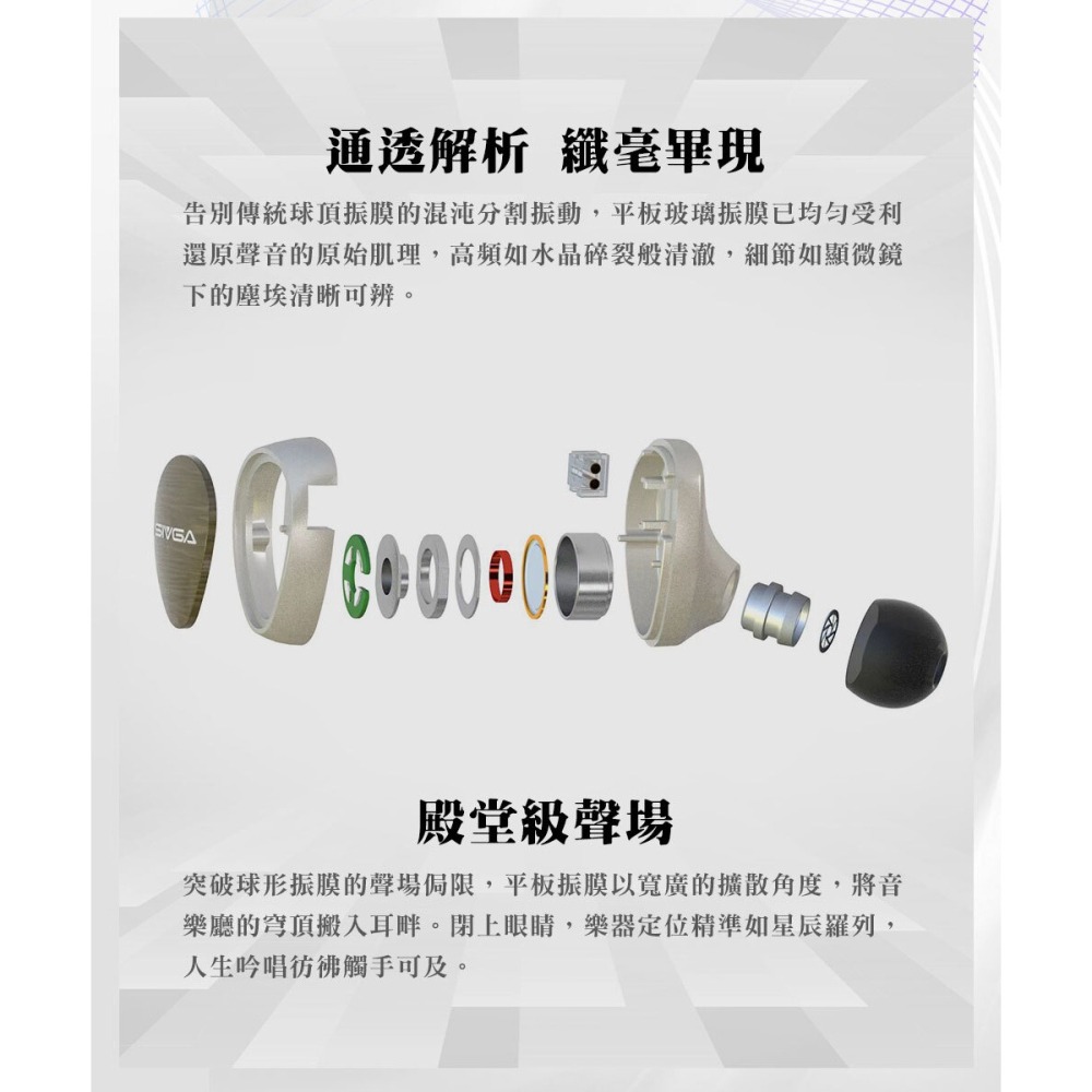 【微音耳機】SIVGA 鵲｜Que UTG 平板玻璃振膜動圈可換線耳機-細節圖4