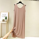 JENNY.U.C新品預購❗️大尺碼95kg 莫代爾 無袖 睡衣裙 大尺碼睡裙 短袖睡衣 大尺碼 孕婦裝家居服大碼睡裙-規格圖3