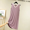 JENNY.U.C新品預購❗️大尺碼78kg 莫代爾 無袖 睡衣裙 大尺碼睡裙 短袖睡衣 大尺碼 孕婦裝 家居服大碼睡裙-規格圖5