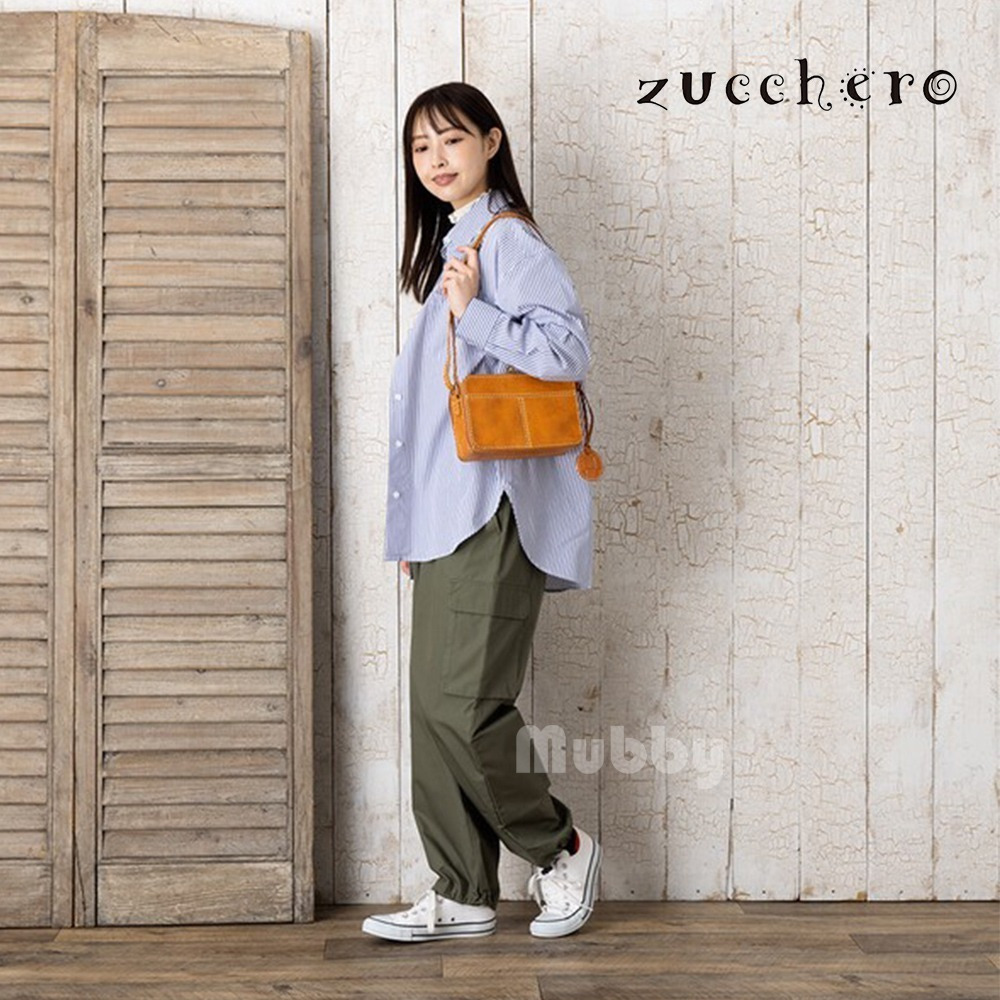 日本品牌 zucchero 手工製真皮馬鞍包 單肩包 側背包 皮革迷你肩背包 植鞣皮革 日本雜誌介紹熱銷款 現貨-細節圖5