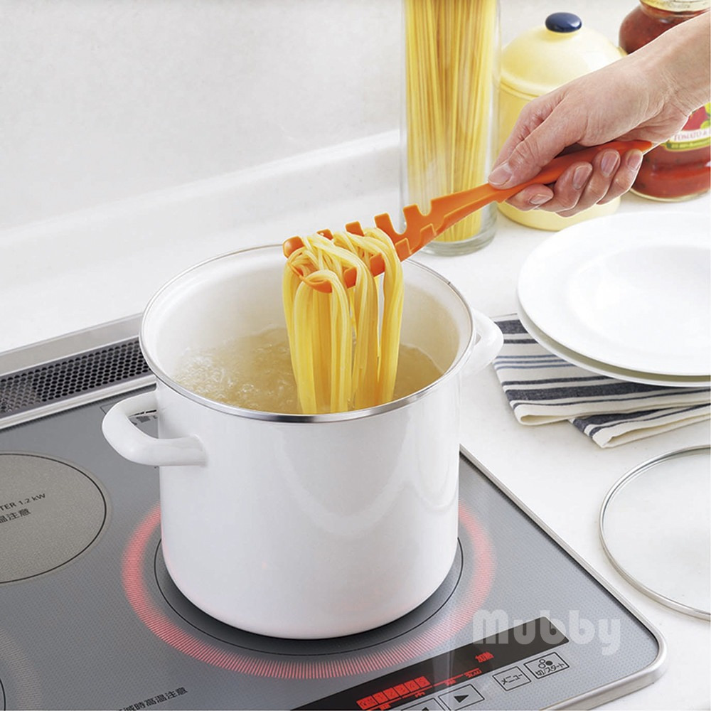 日本製 HOME Chef mini義大利麵叉 撈麵勺 煮麵必備-細節圖2