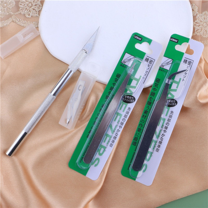 ★ 現貨在台 24H內出貨 ★【伊代】不銹鋼鑷子 彎嘴鑷子 工具維修 扁頭小鑷子 修眉 美甲 點鑽鑷 小夾子 睫毛夾-細節圖2