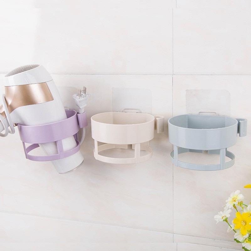 ★ 現貨在台 24H內出貨 ★【伊代】吹風機架 掛架 多功能吹風機架 免釘 吹風機收納架 收納架 置物架 壁掛架-細節圖2