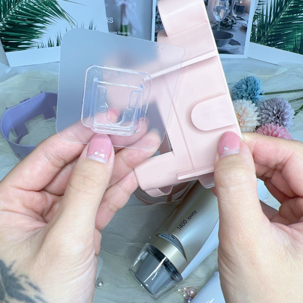 ★ 現貨在台 24H內出貨 ★【伊代】吹風機架 掛架 多功能吹風機架 免釘 吹風機收納架 收納架 置物架 壁掛架-細節圖6